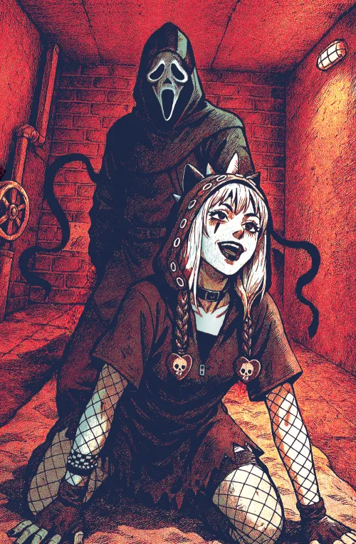 Ghostface & Sable in the Basement - Screenshot Redraw by irimori.tumblr.com