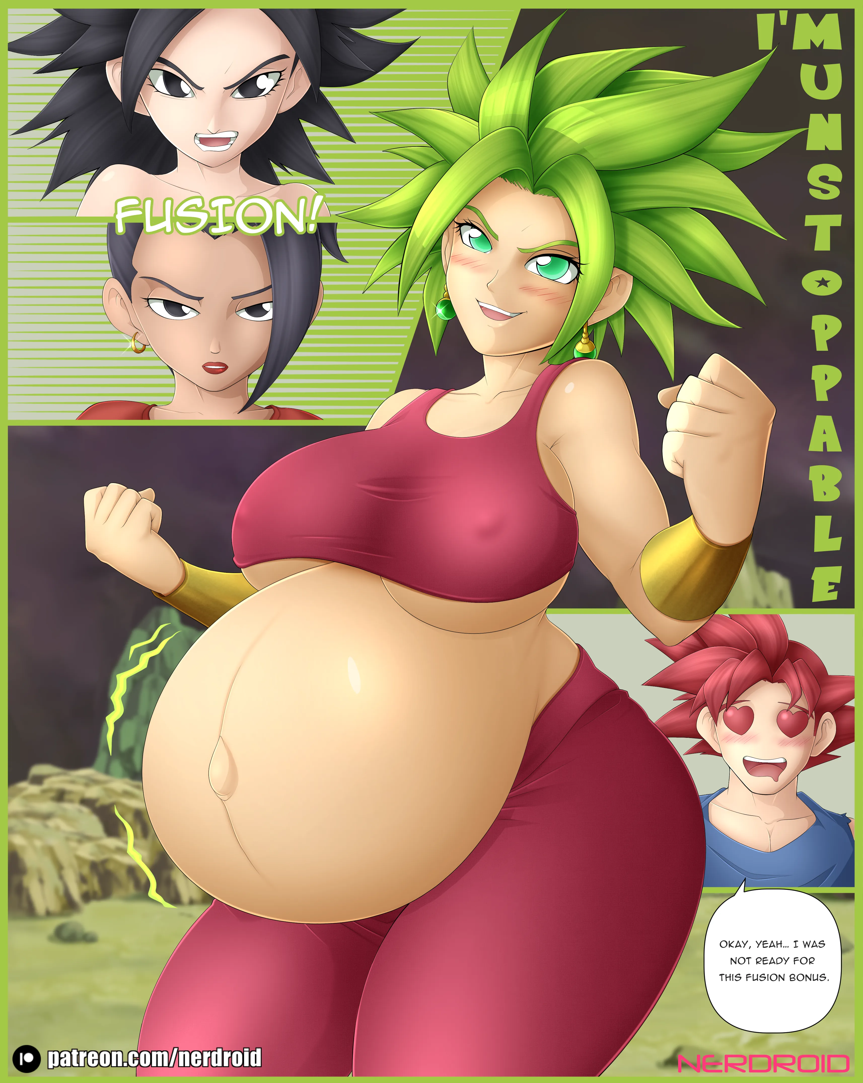 Goku eyes sparkling with surprise and admiration, seems more than happy with this unexpected twist! 😏