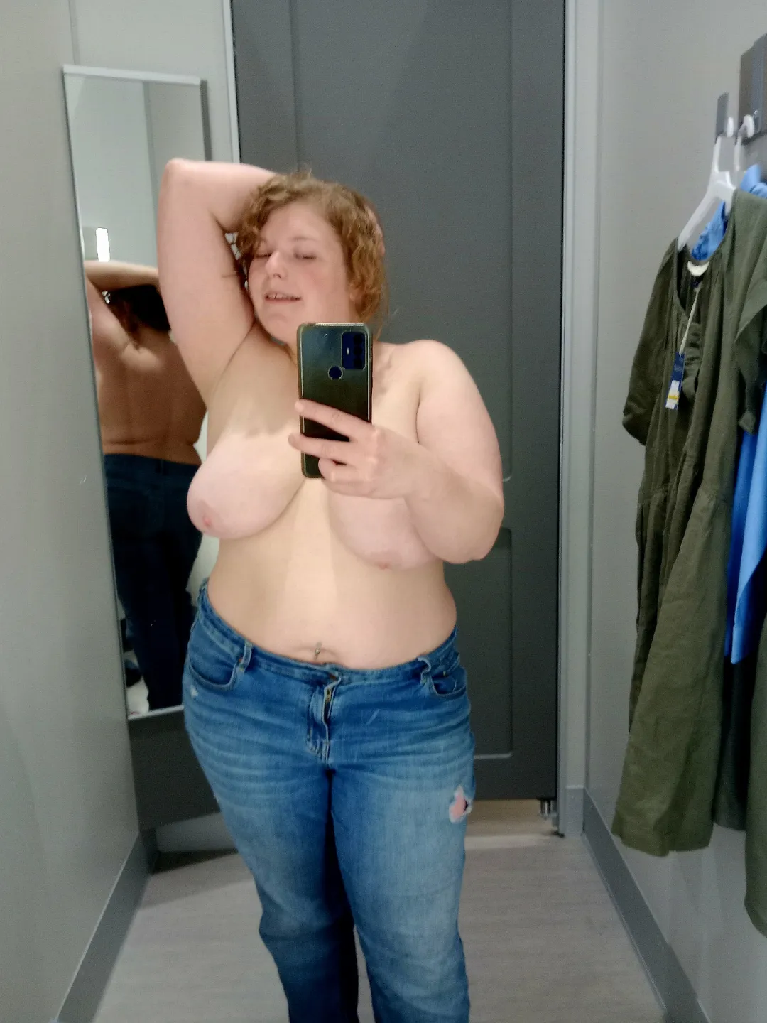 Jeans are great, boobs are even better. Both together?