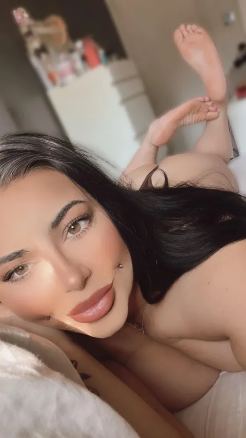 Lick every wrinkle on my soles before working your way up.