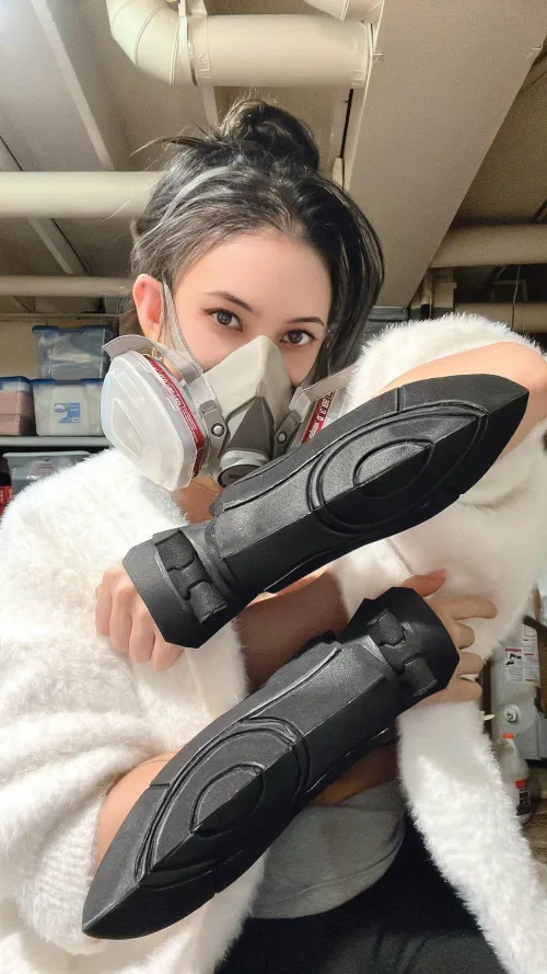 [OC] WIP of my first time making foam gauntlets!