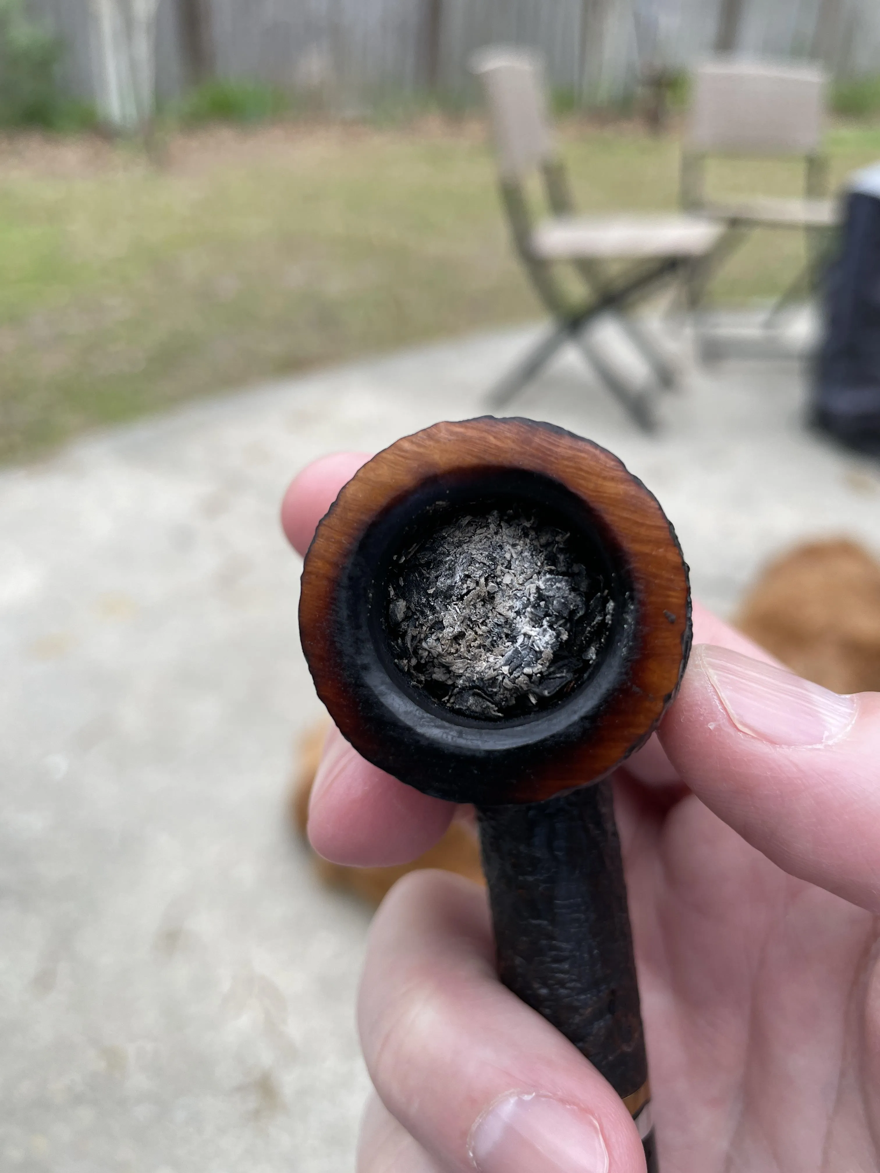 Scorching the bowl rim