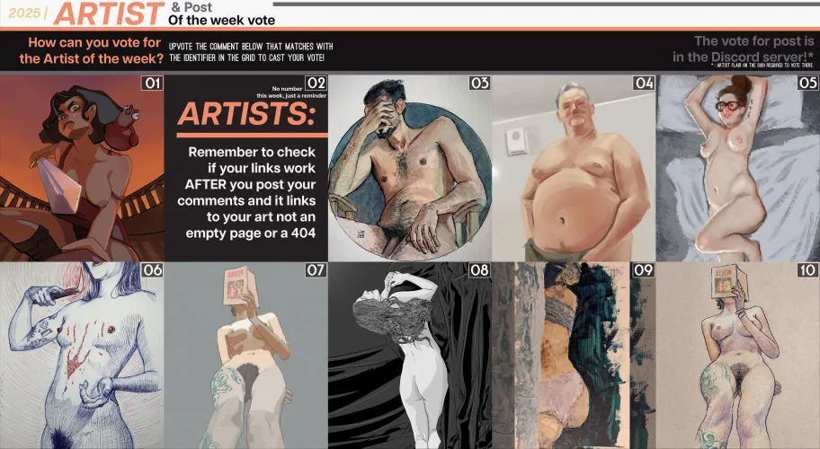 ¡¡Vote for the Artwork & Post of the week!!
