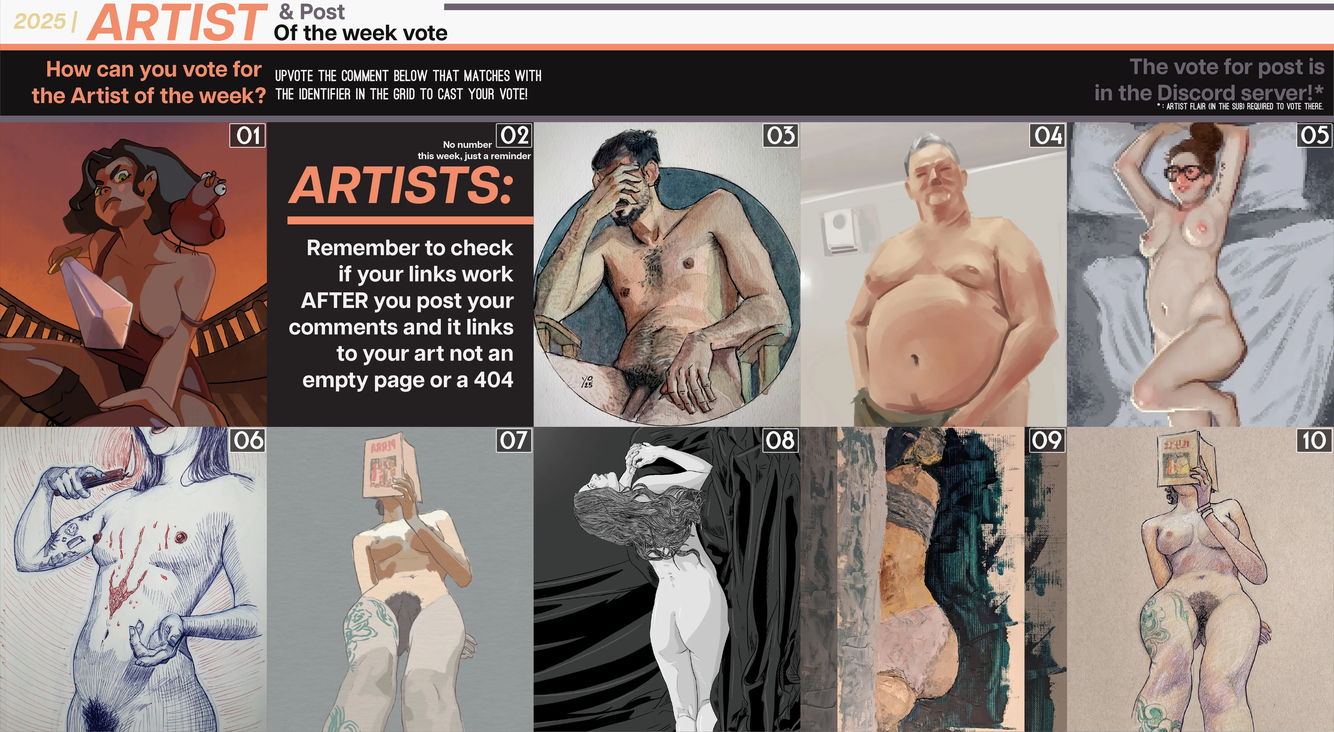 ¡¡Vote for the Artwork & Post of the week!!