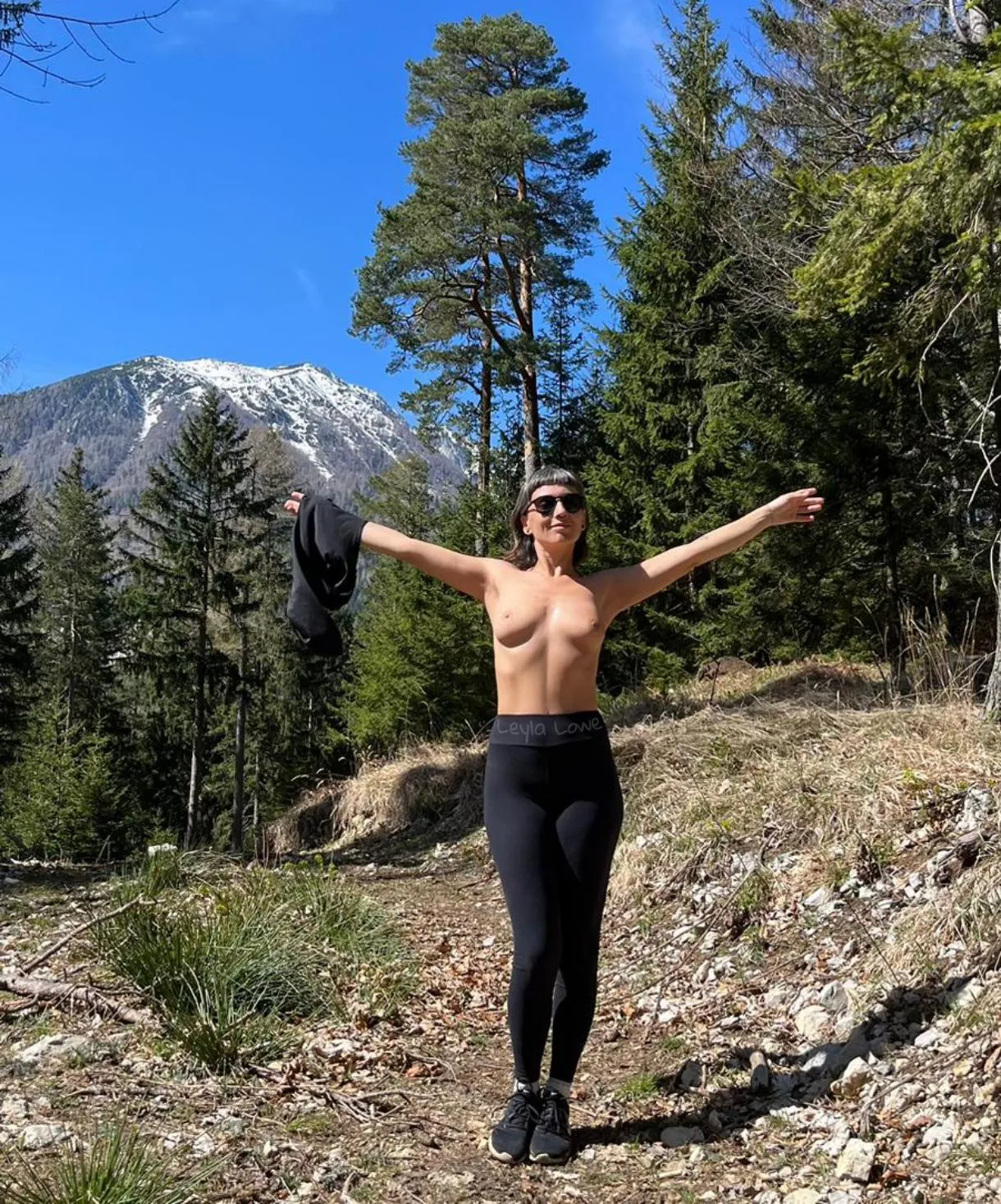 And so I continued the trail topless