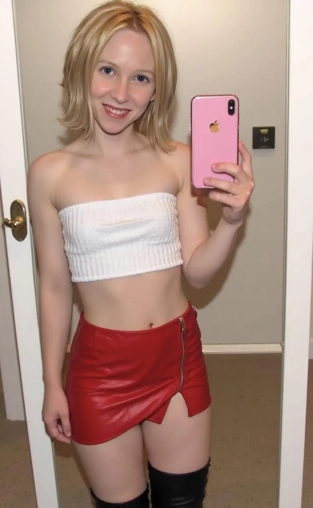 I love crop tops and short skirts