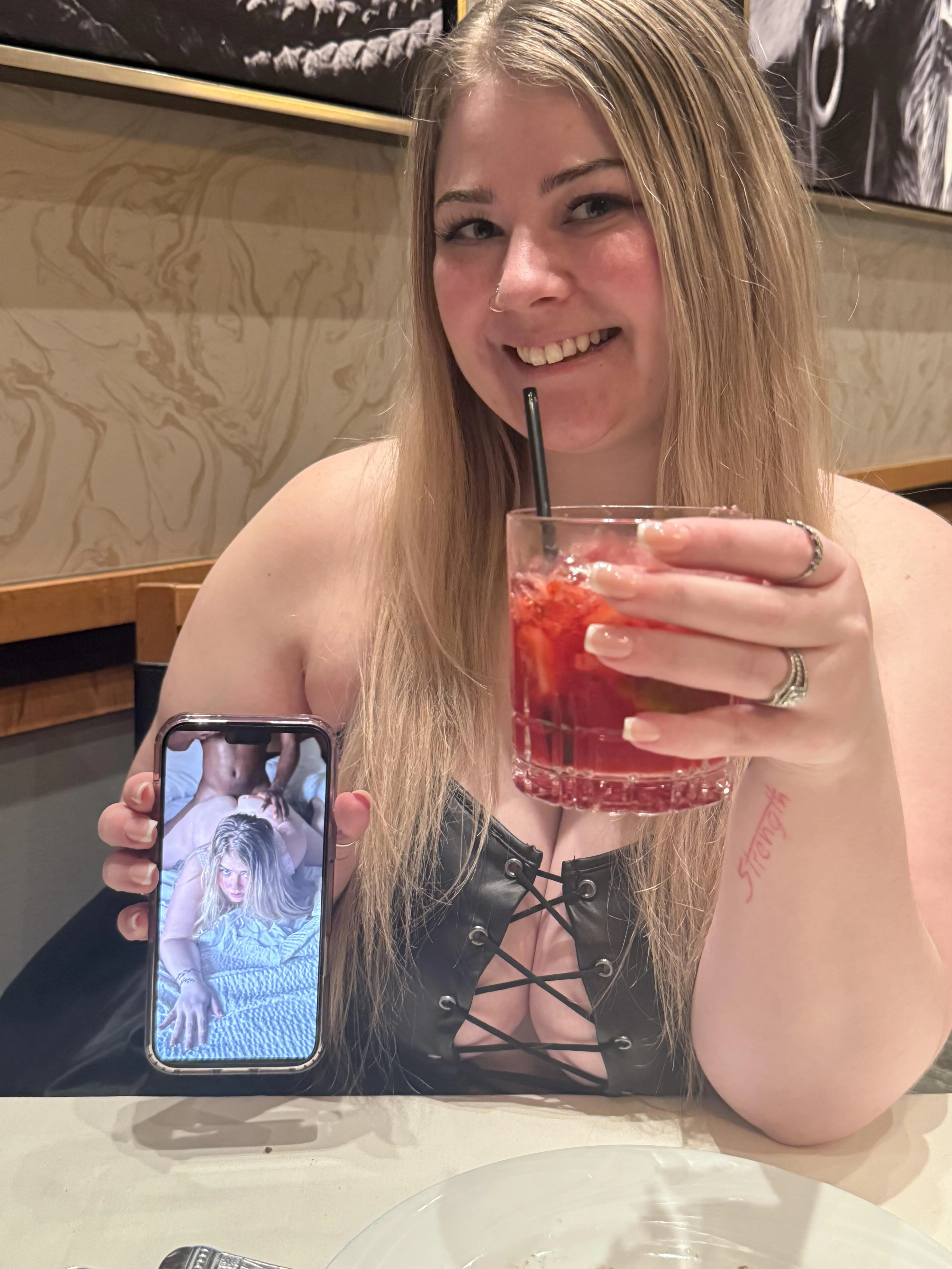 I was told I should this post here, this was after I took my first bbc and my bf took me out for drinks 🥰