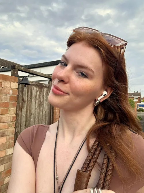 just letting all these freckles shine for me