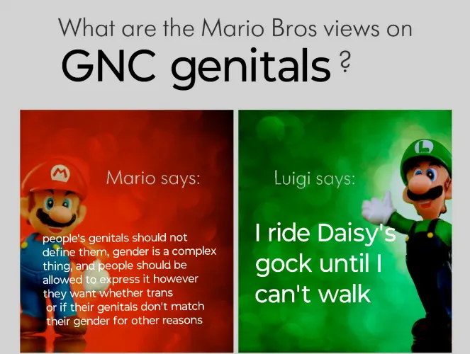 Mario and Luigi are allies in... different ways
