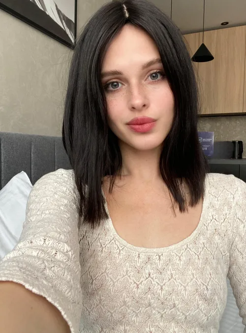 Natural,but a little shy