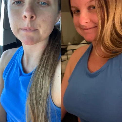 Same shirt. 5 years later. Natural growth.