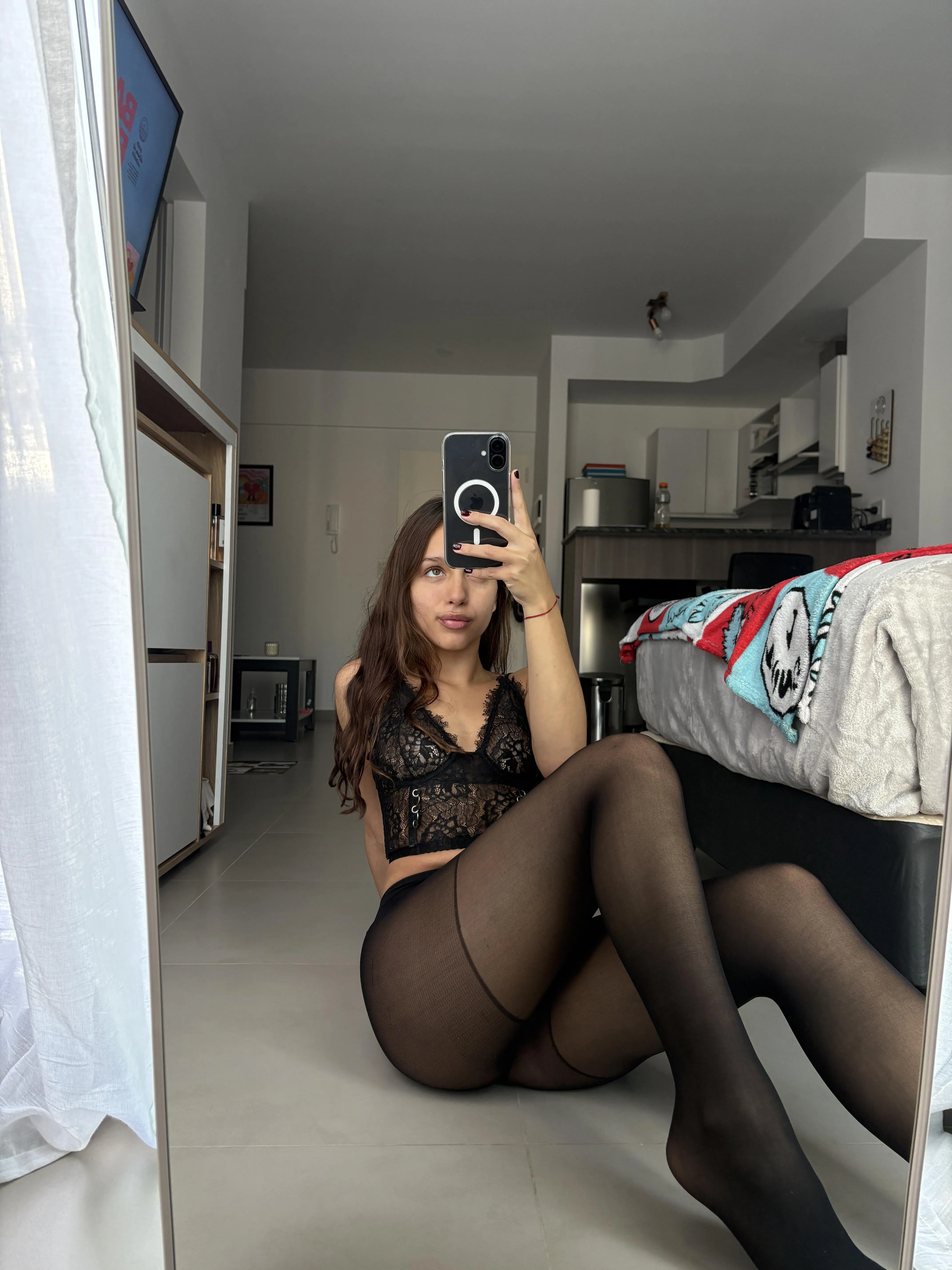 Would you let me suck your cock while wearing this pantyhose