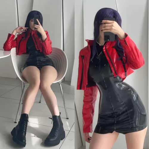My Misato latex cosplay (Alina Becker)