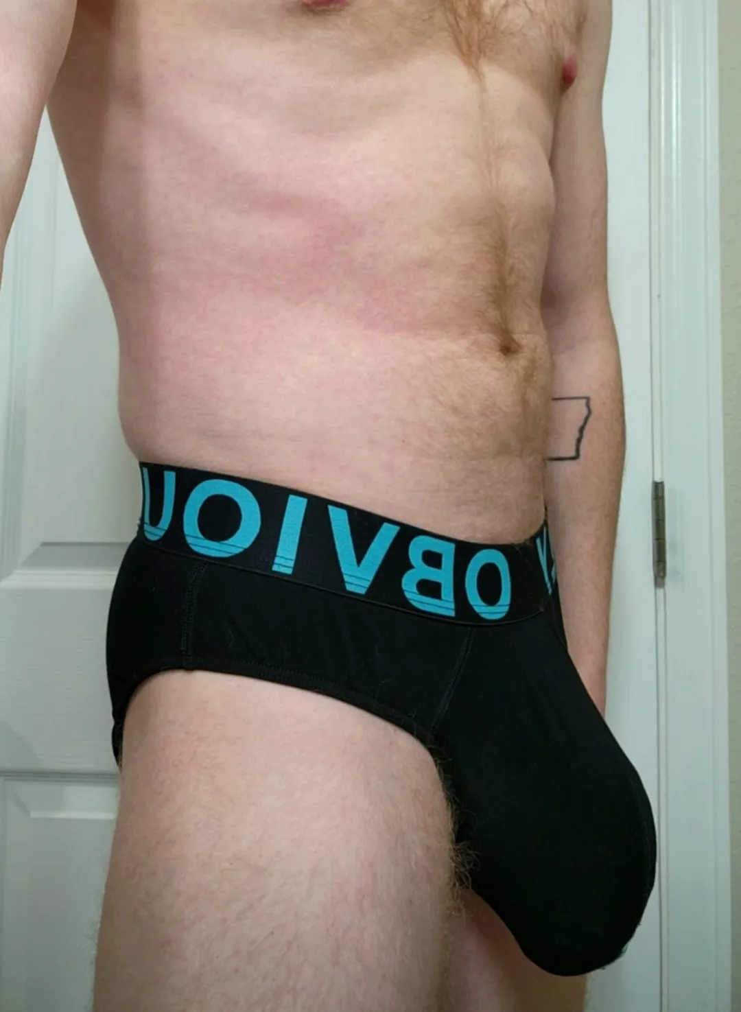 Black underwear make good profile shots