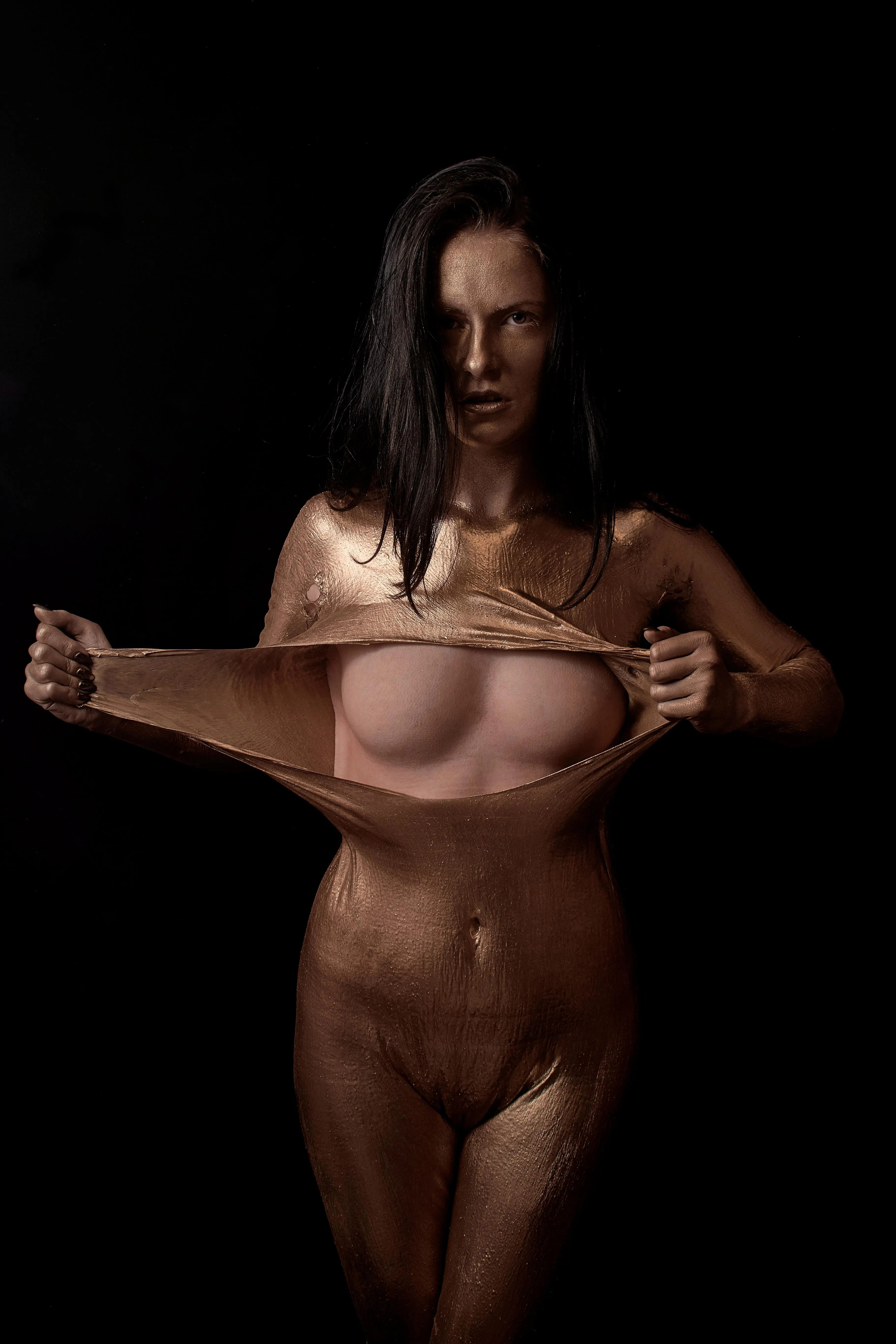 Liguid latex bodypainting