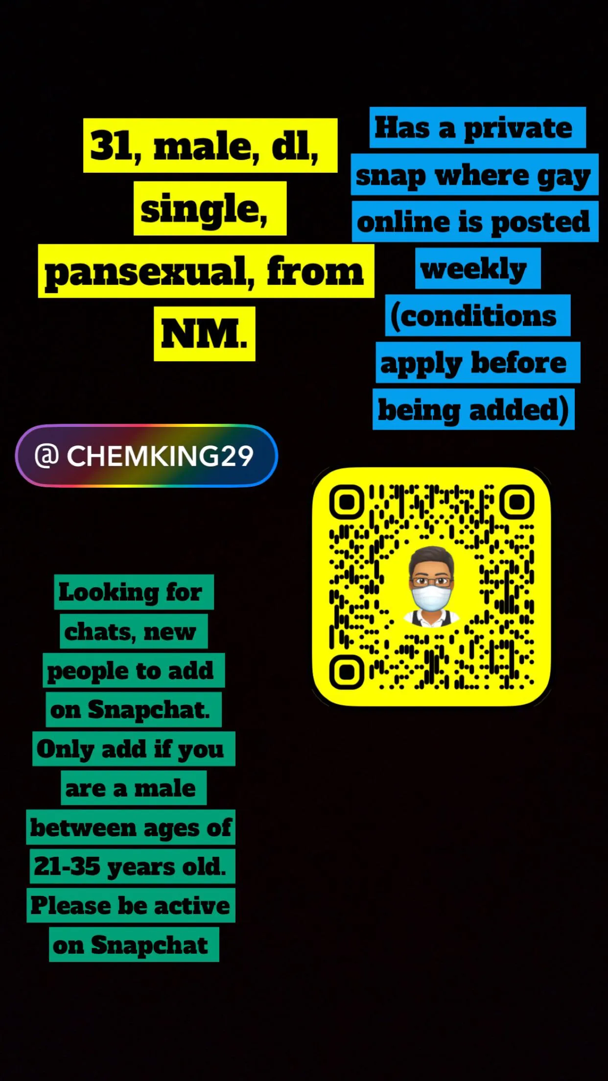 [31] Male and new adds?