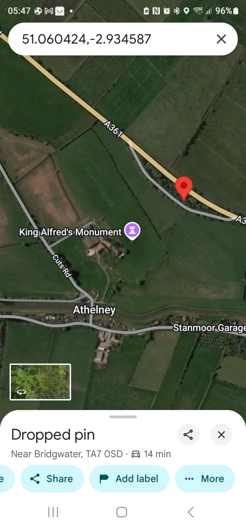 44 [M4f] going to king Alfred's monument Somerset for some action anyone fancy