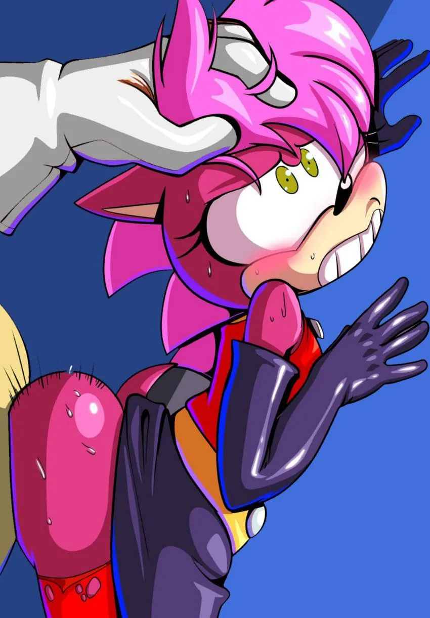 Sonia The Hedgehog gets Hard Backshot by Robotnik