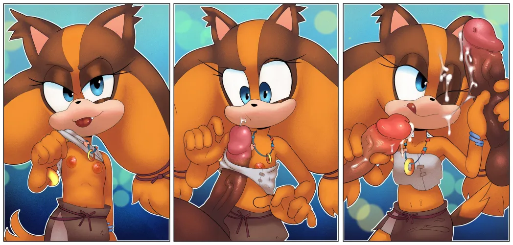 Sticks the Badger Titfuck and Bukkake