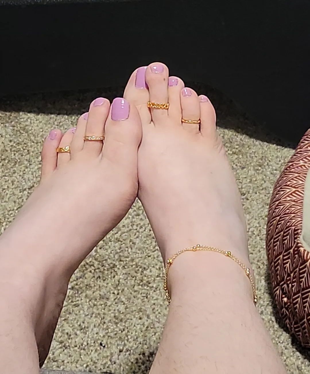 This is the first time I've ever painted my toes. I hope you like them.
