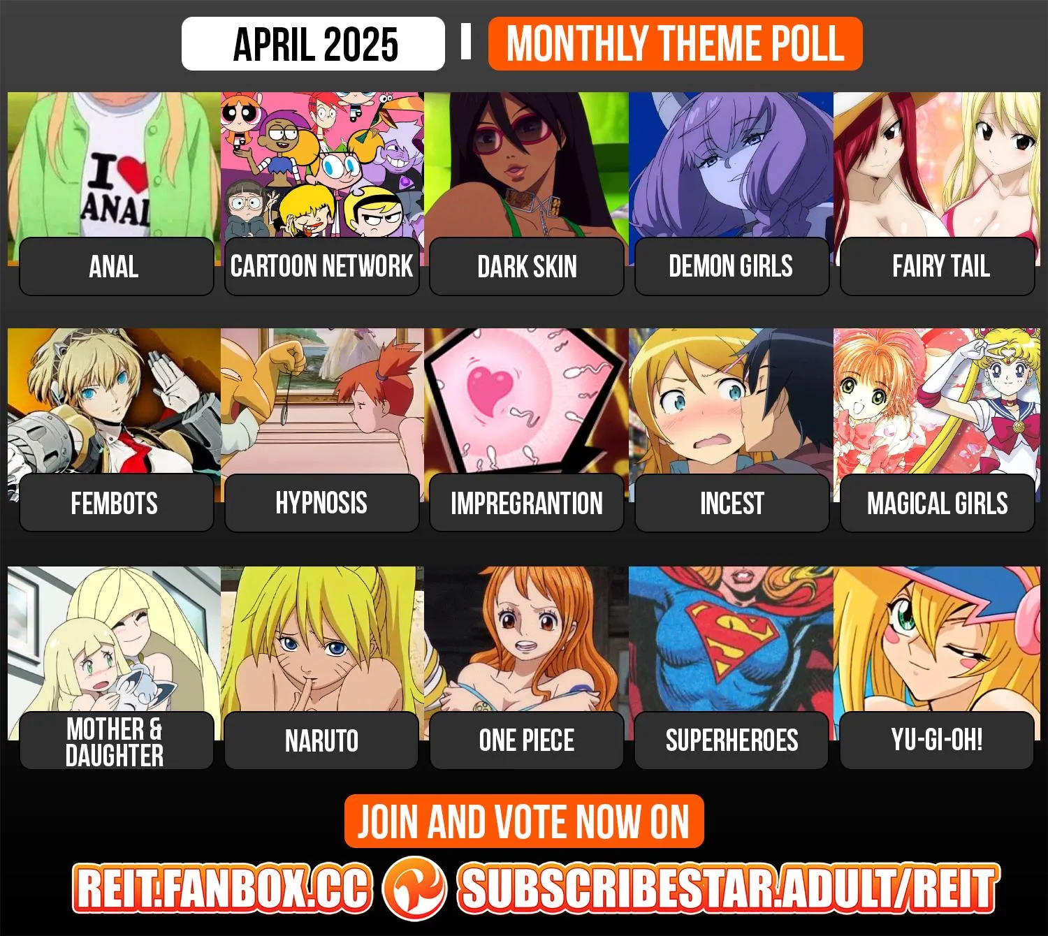April monthly theme poll