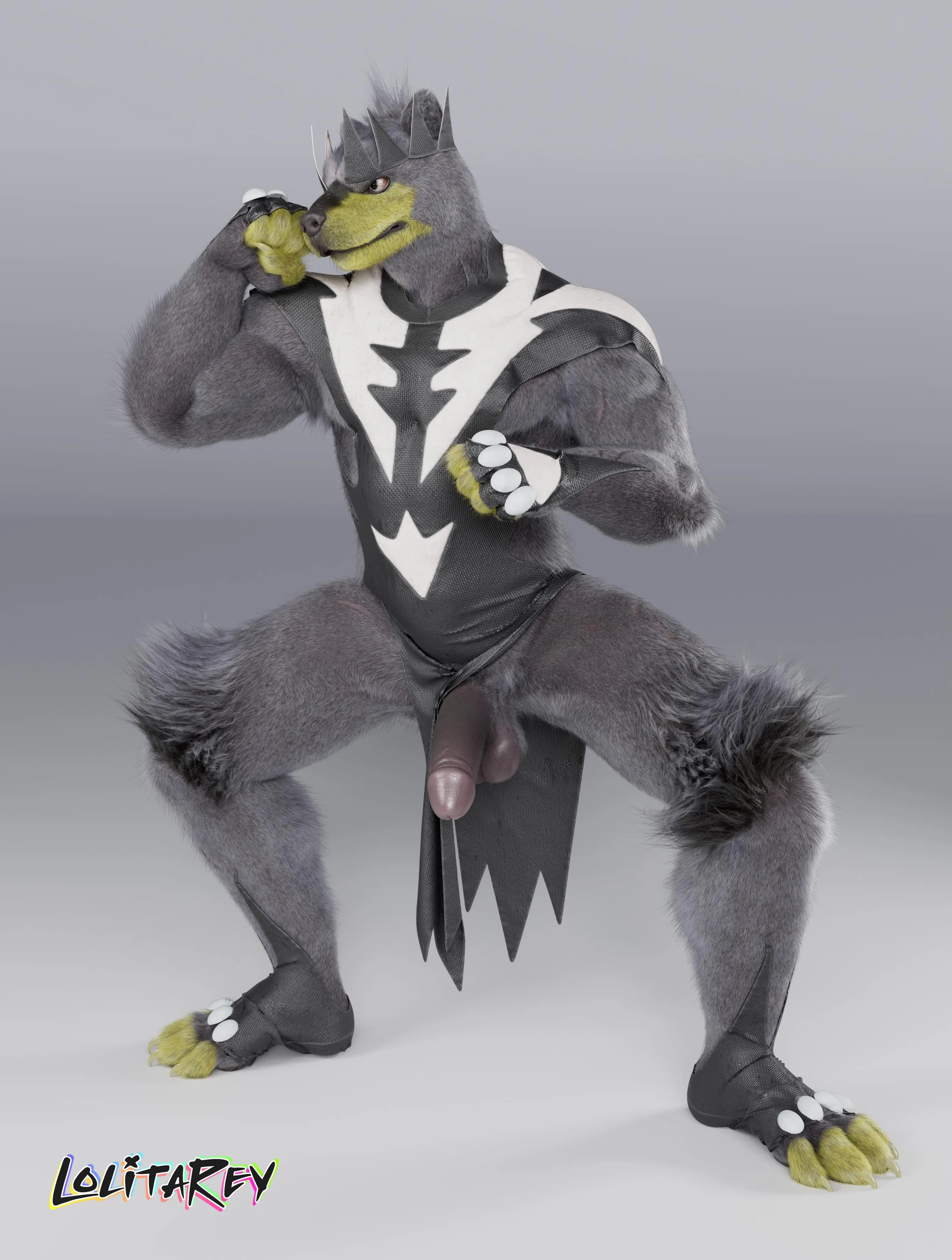 Just a 3d Urshifu hanging out! Art by me [OC] (lolita_reys on X)