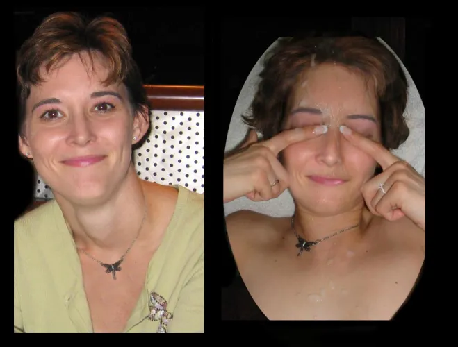 Happy it didn’t get in her eyes