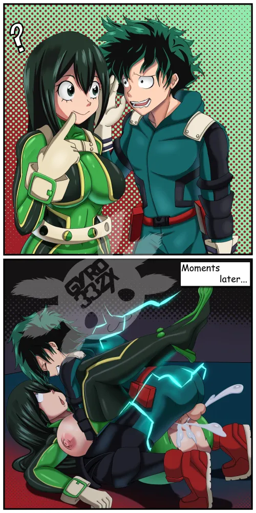 Deku SMASHING Froppy, PLUS ULTRA STYLE!!(Mister_Axolotl)