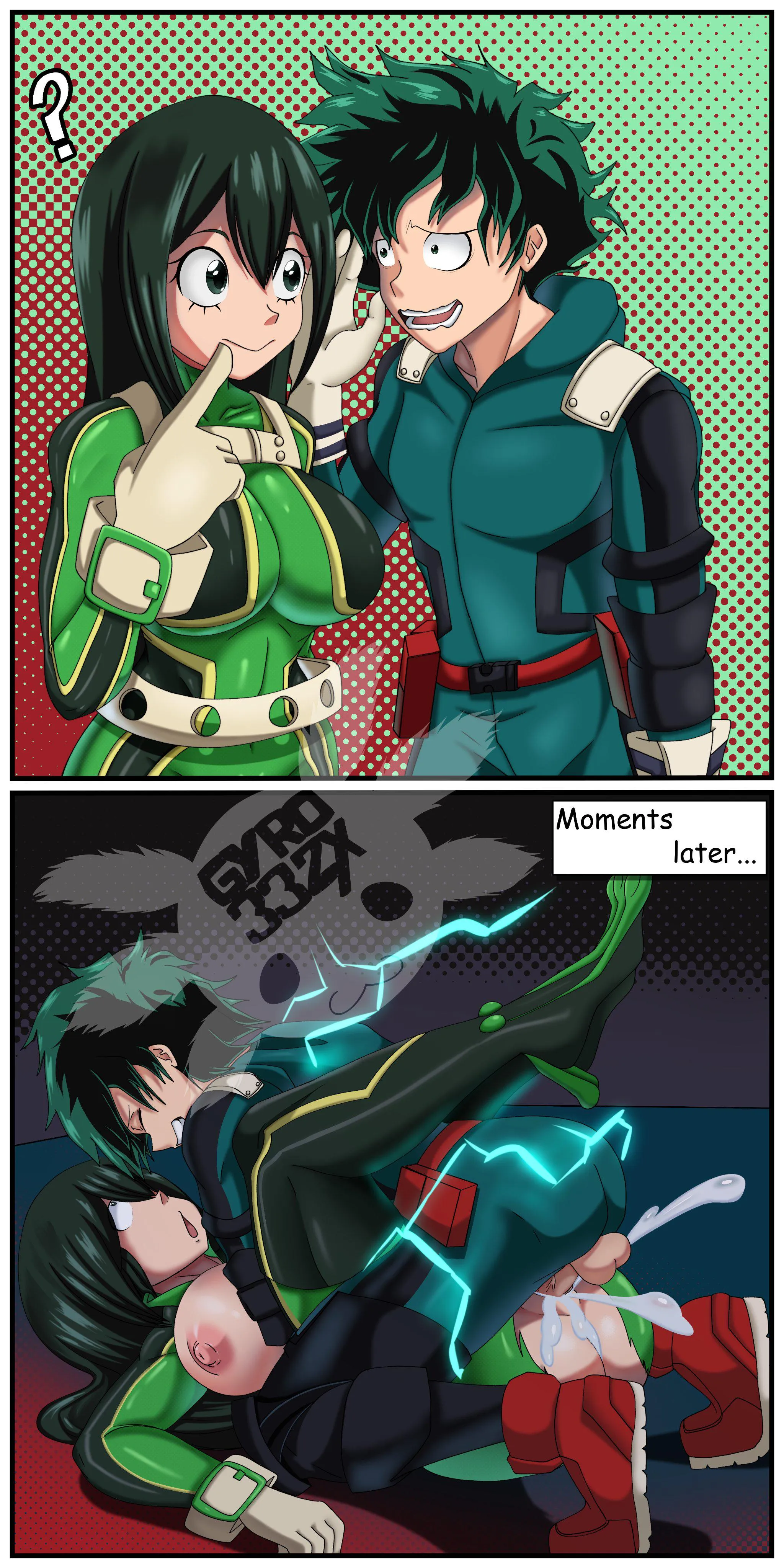 Deku SMASHING Froppy, PLUS ULTRA STYLE!!(Mister_Axolotl)