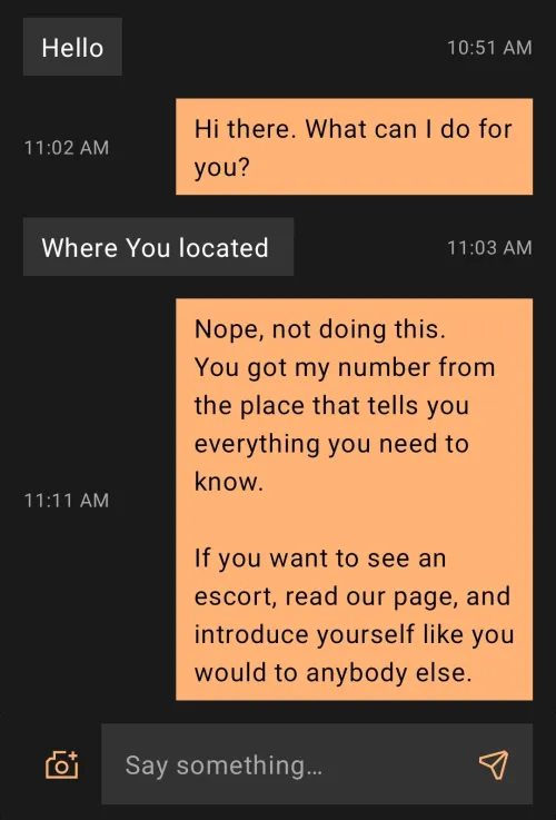 I gave an opportunity to spit it out...