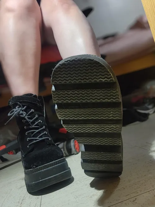 These velvet boots were made to step on you.