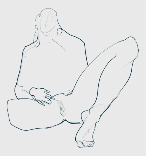 line work, digital sketch by me