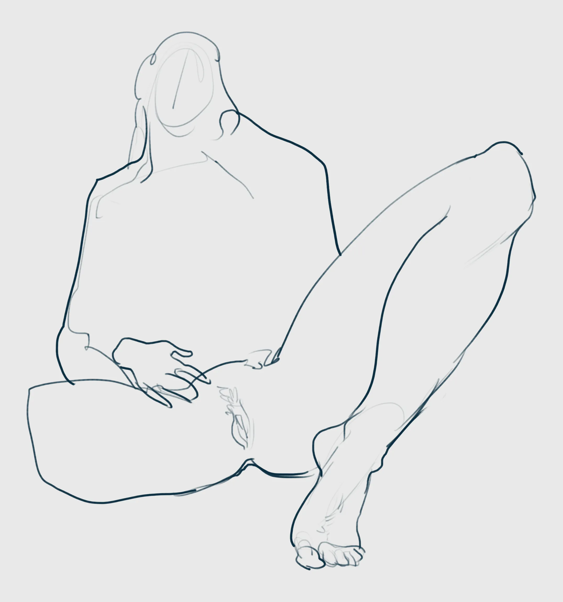 line work, digital sketch by me