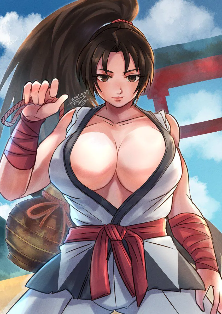 嬉しいから覇王丸コス不知火舞再掲します artwork by Kageru (mofnyan)