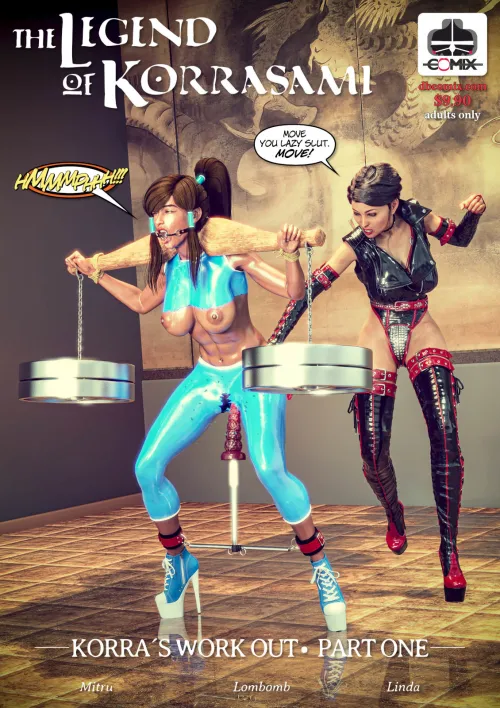 Forced workout or punishment by huge vibrator and mistress...