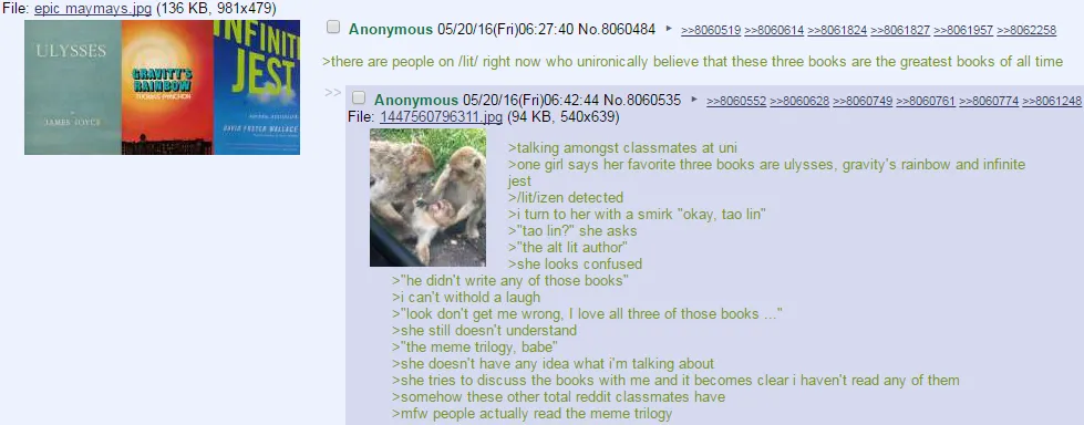 Have you read the 'Meme Trilogy'?