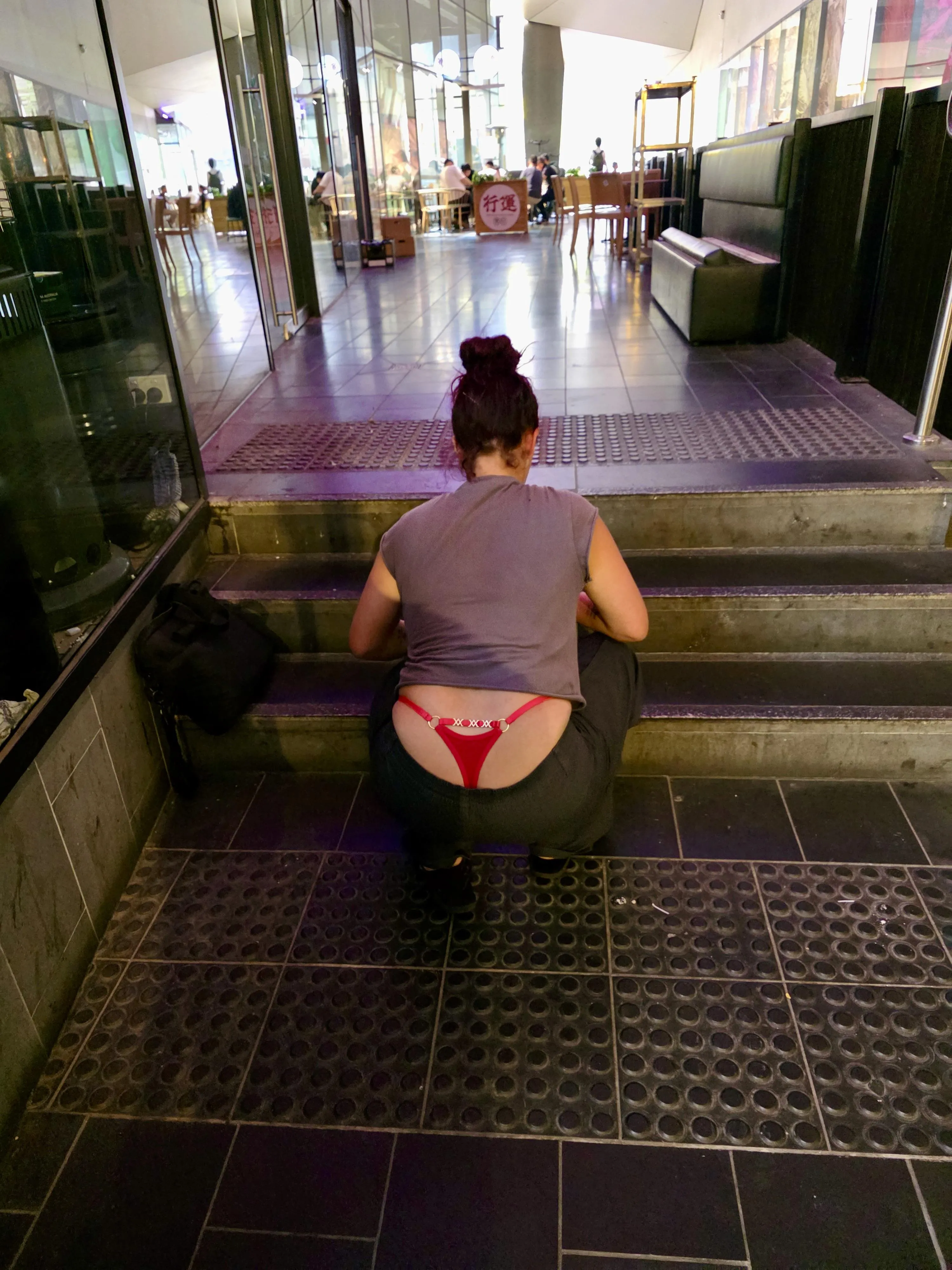 I love knowing that I make peoples day when they turn around and see my whale tail