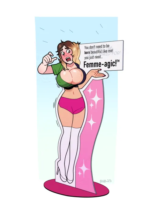 [Inanimate/TGTF] Spokes-Bimbo by blackshirtboy