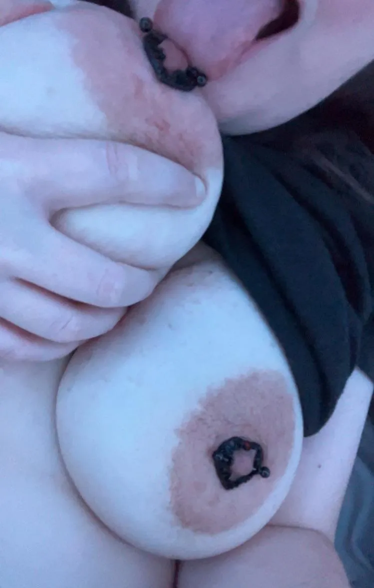 Lick these mom tits for me