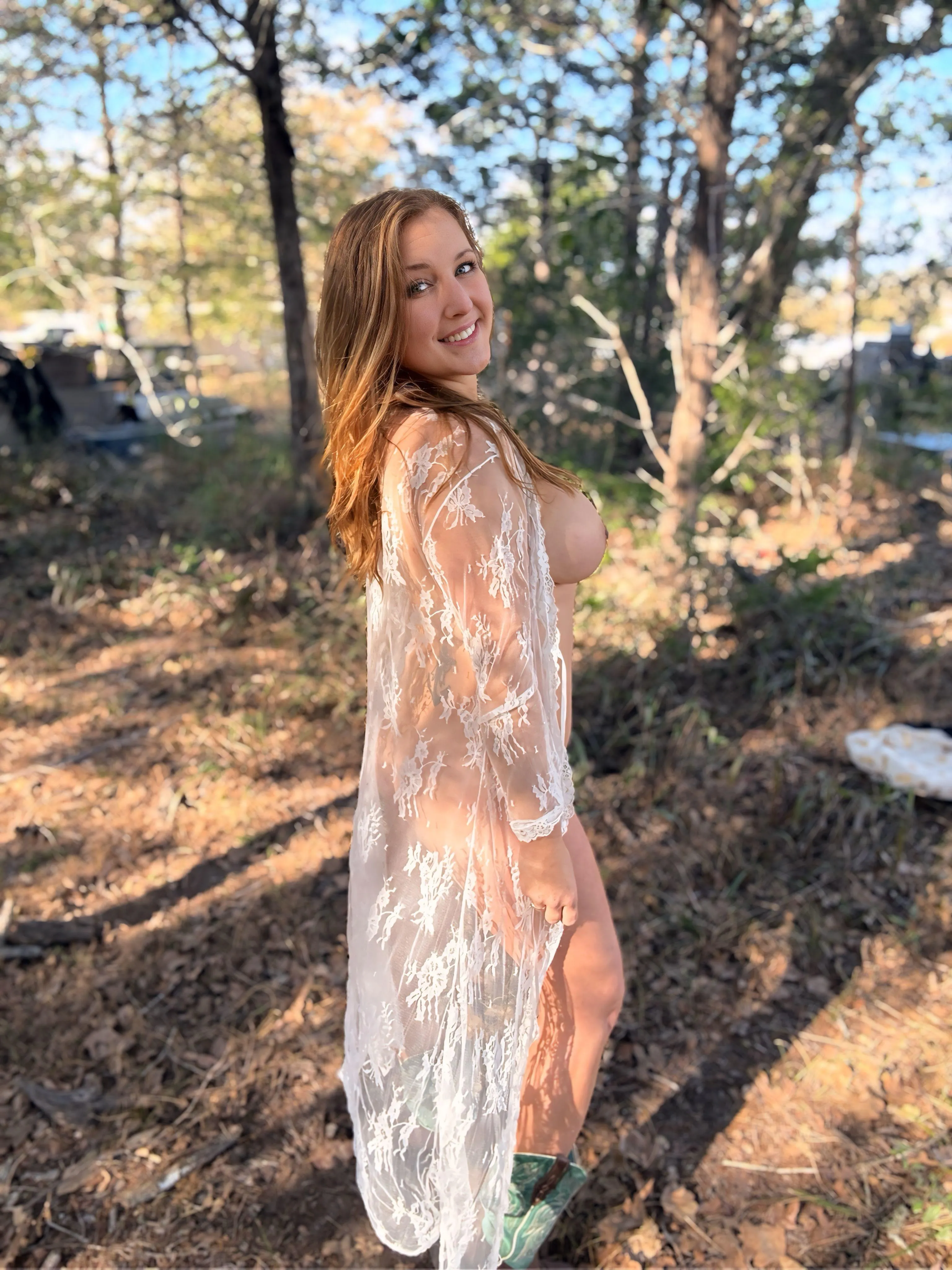 Little nature hike to help this MILF relax