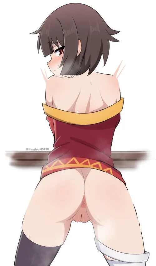 Megumin from behind