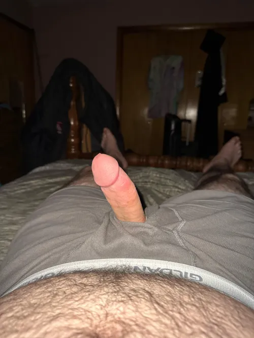 Peeking out before bedtime