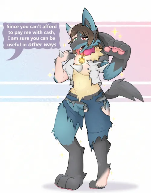 [Pokémon/Anthro] Lucario TGTF by TheNornOnTheGo