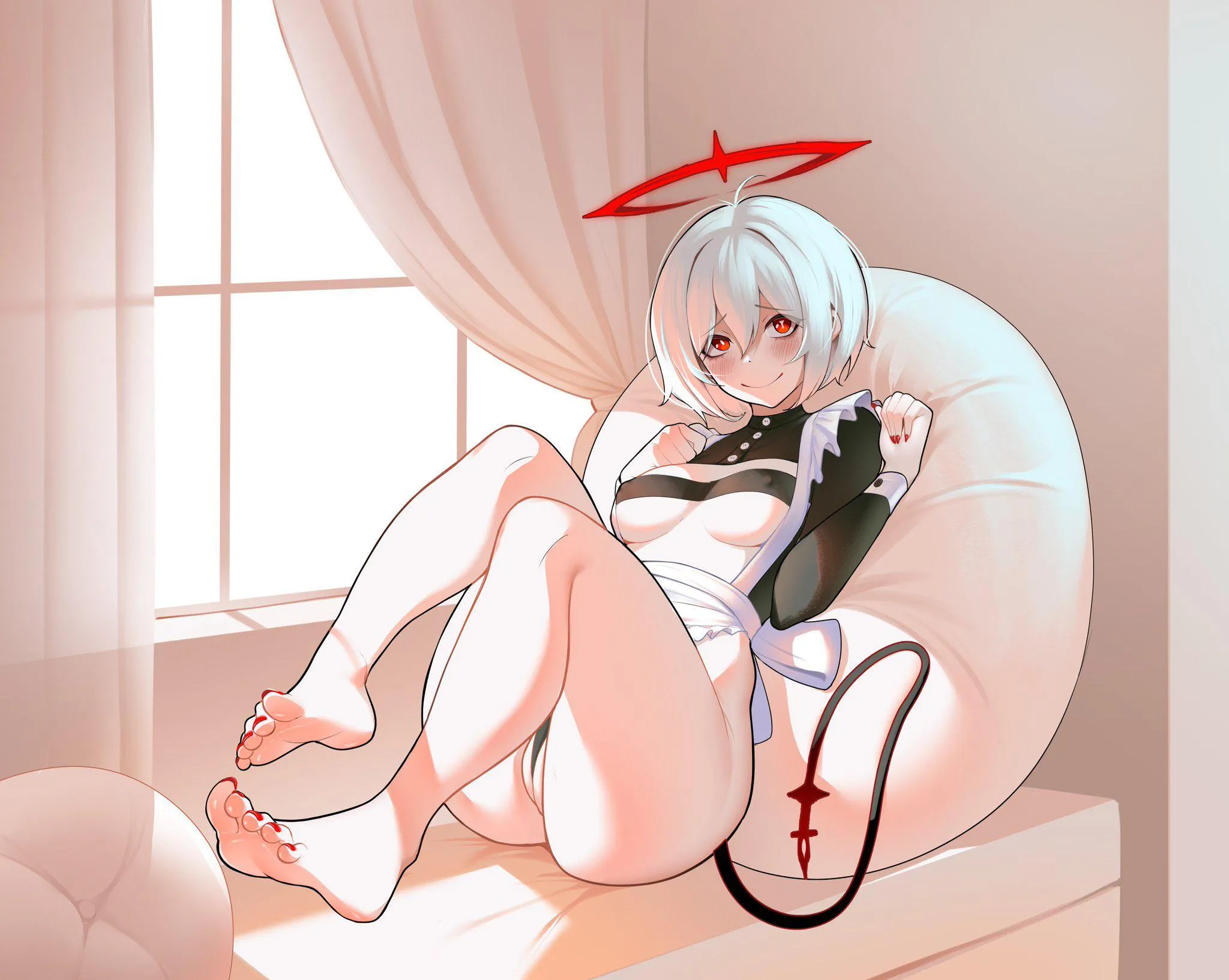 She sees you eyeing her intimate features wondering what your fav is