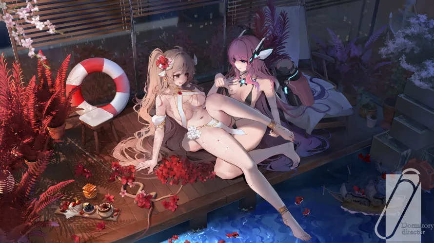 They're really close friends [Arknights] (2754x1548)