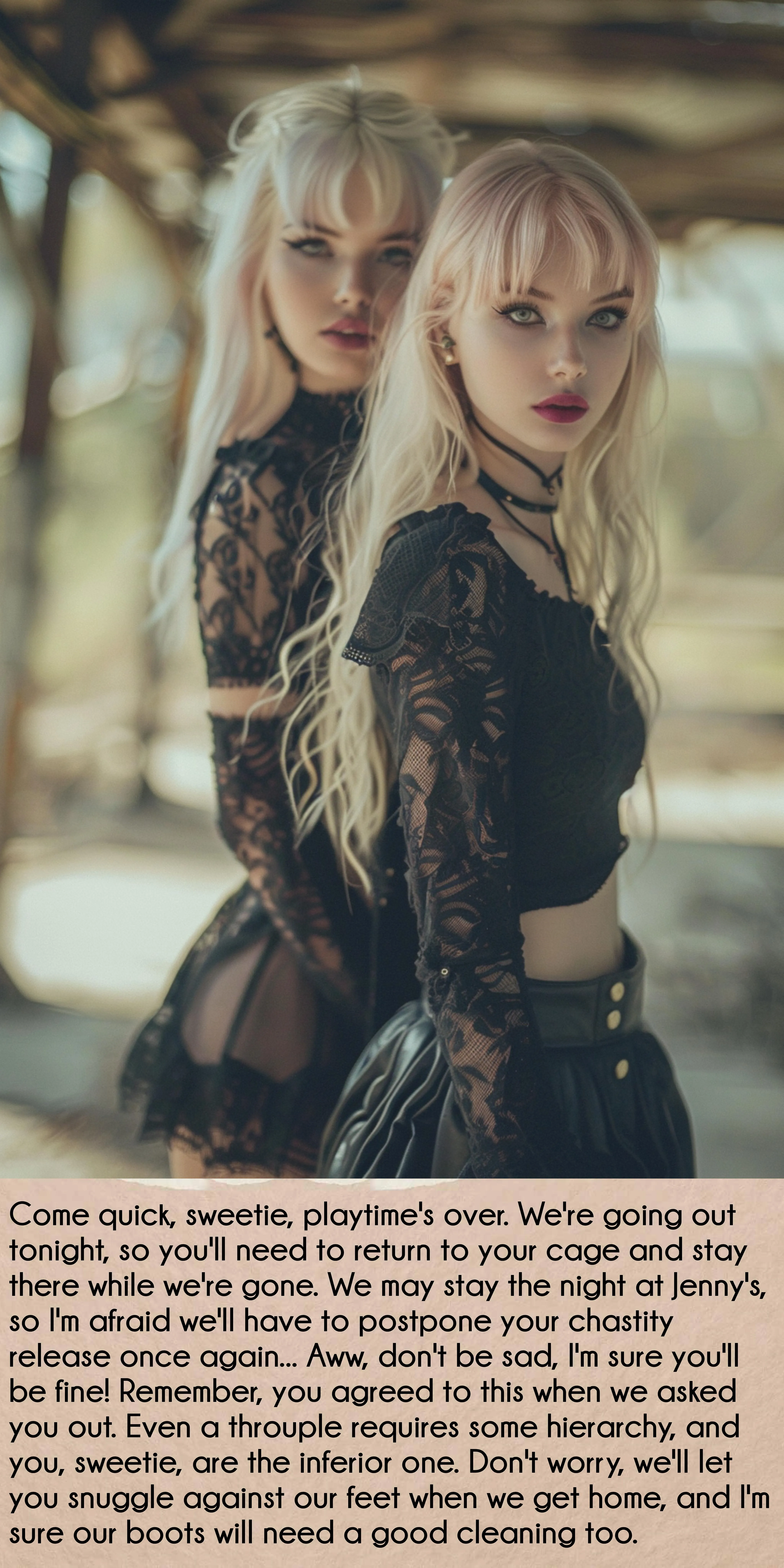 To be the inferior one