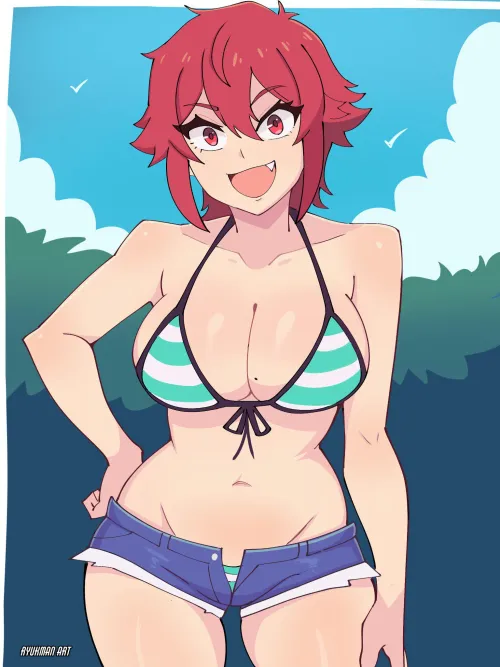 Tomo in bikini [Tomo-chan is a Girl]
