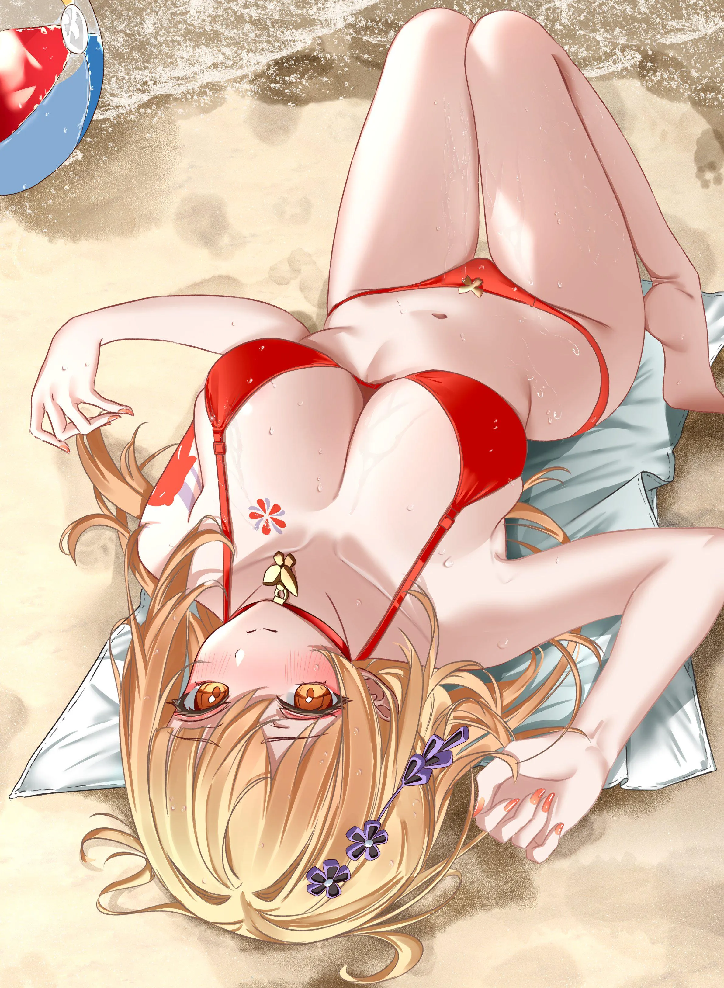 Yoimiya at the beach [Genshin Impact]