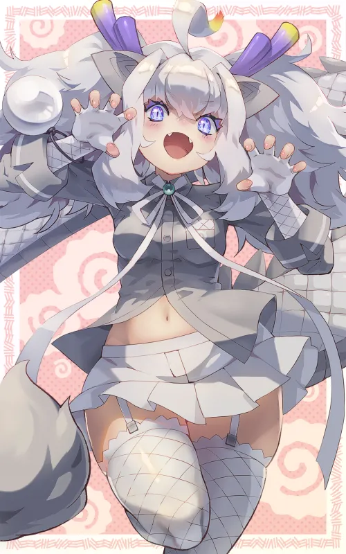 Gray Haired Dragon Girl [Kemono Friends]