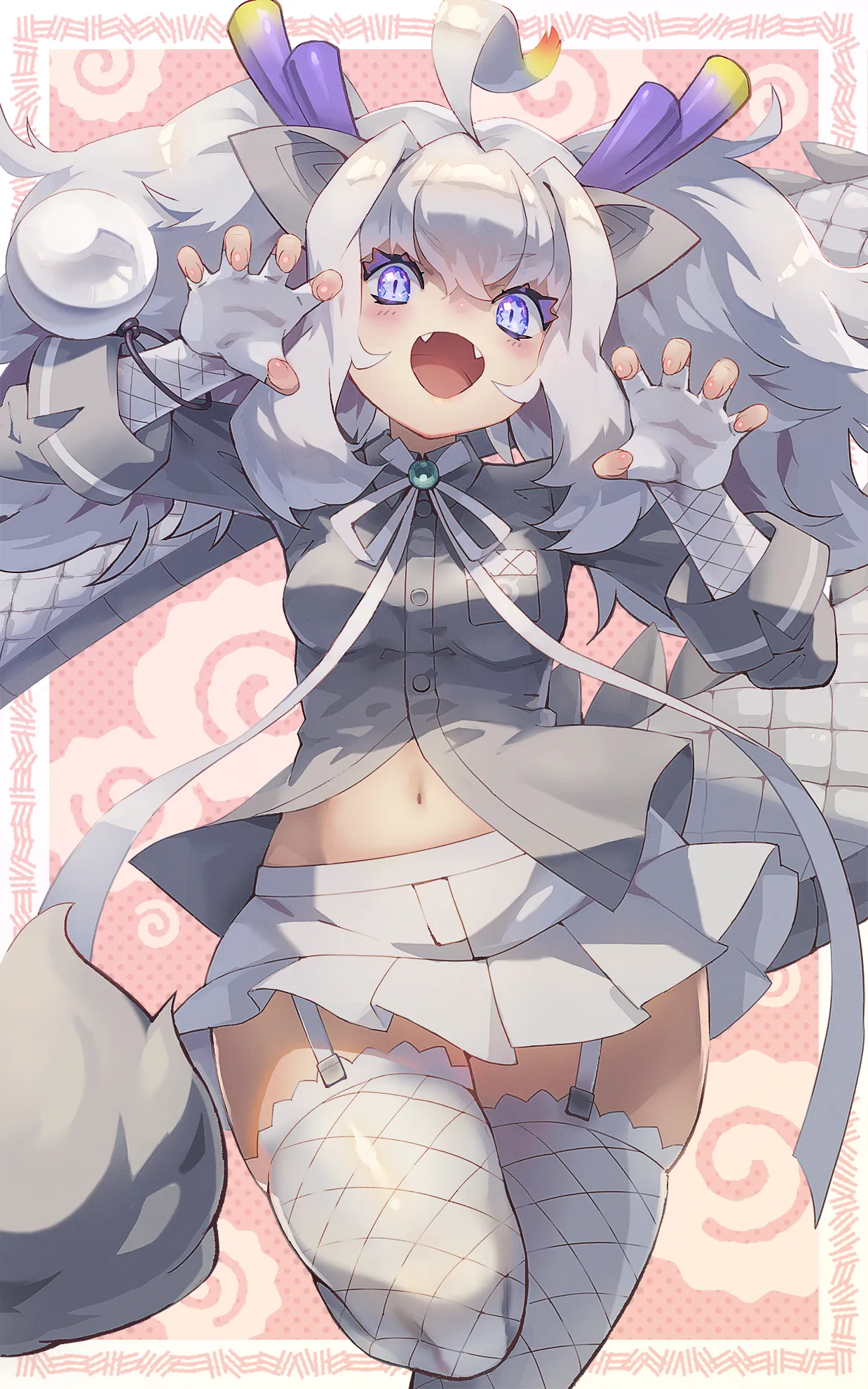 Gray Haired Dragon Girl [Kemono Friends]